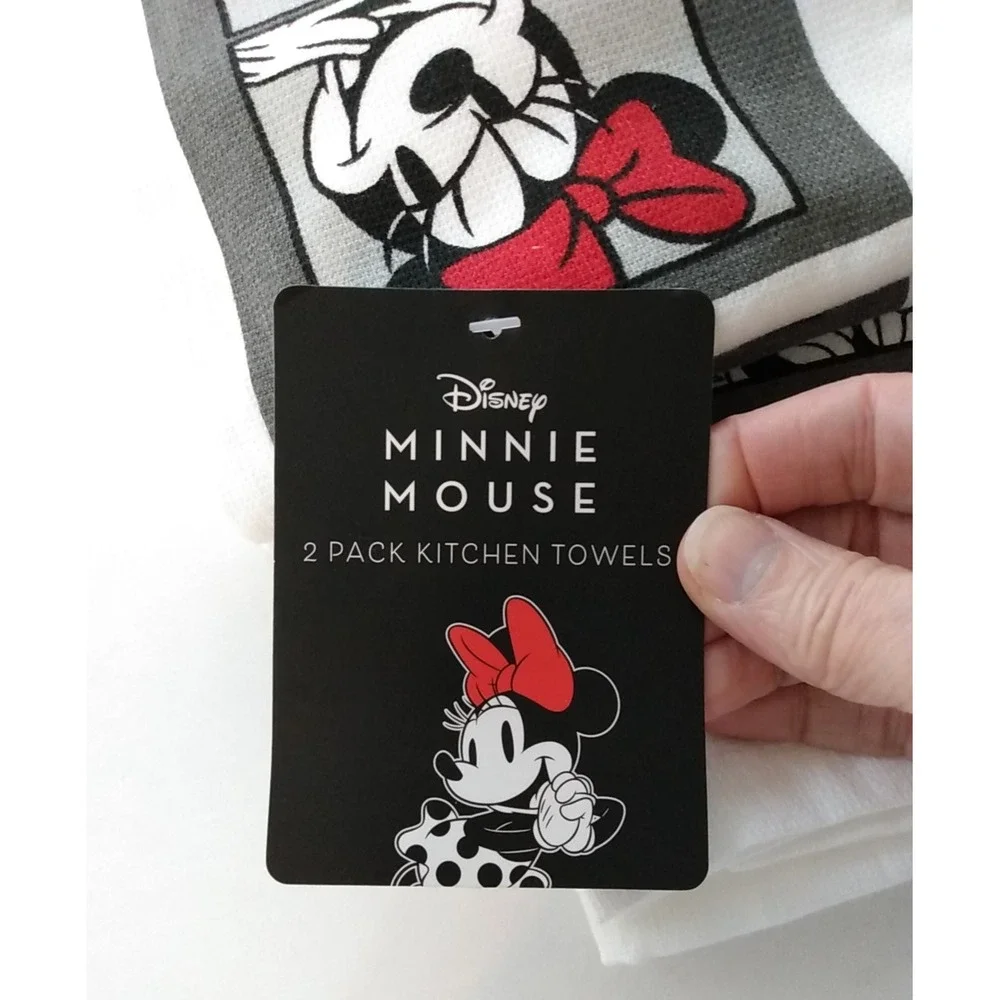 Mickey & Minnie Mouse Towels 2 Pack Kitchen (4) Lot of 2 16
